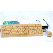 Клавиатура и мышь с бамбука USB