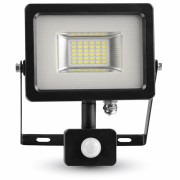Светодиодный прожектор 20W с сенсором. Черный/серый корпус SMD 3000K
