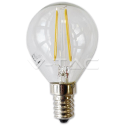 Светодиодная лампа 2W филамент E14 P45 2700K V-TAC