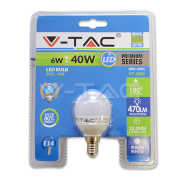 Светодиодная лампа 6W E14 P45 2700K V-TAC