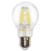 Светодиодная лампа 6W филамент E27 A60 4500K V-TAC