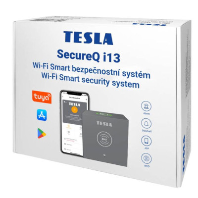 TESLA SecureQ i13 Wi-Fi apsardzes sistēmas komplekts TESLA SecureQ i13 Wi-Fi apsardzes sistēmas komplekts
