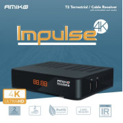 Antžeminės televizijos imtuvas „Amiko Impulse 4K T2/C“