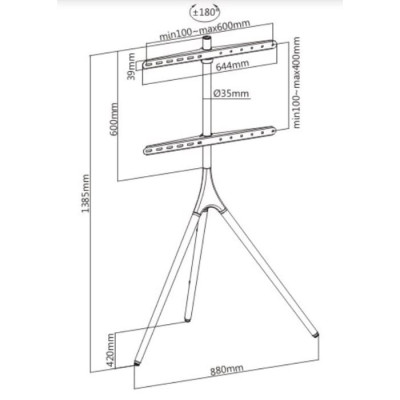 Тумба под телевизор AX ARTO 45"-65" Тумба под телевизор AX ARTO 45"-65"