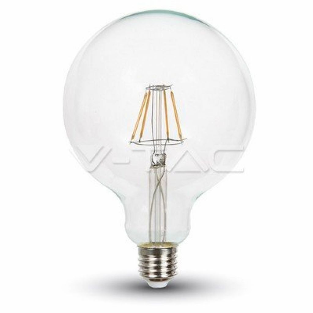 LED lemputė 10W filamentas E27 G125 2700K V-TAC