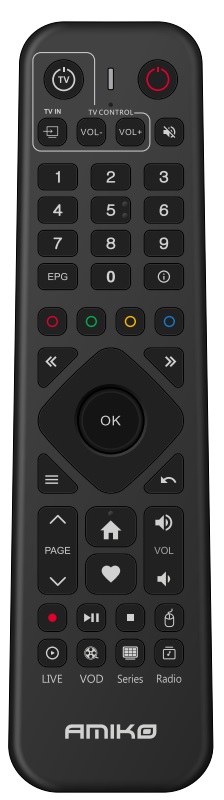 Amiko Android IR/TV pultai